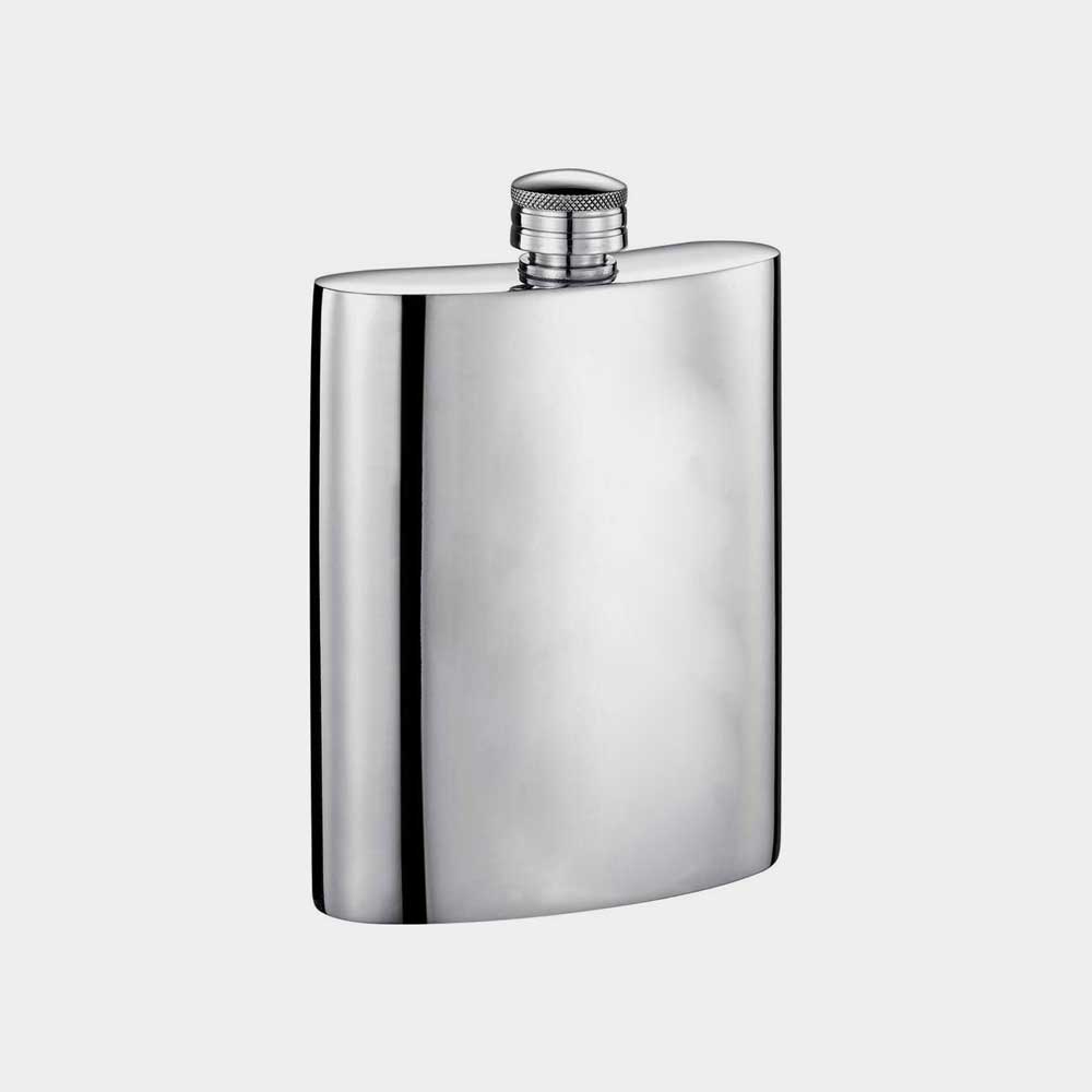 Handmade Polished Pewter Flask | Bevvy Shop