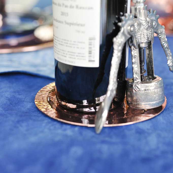 Hammered Copper Coaster | Bevvy Shop